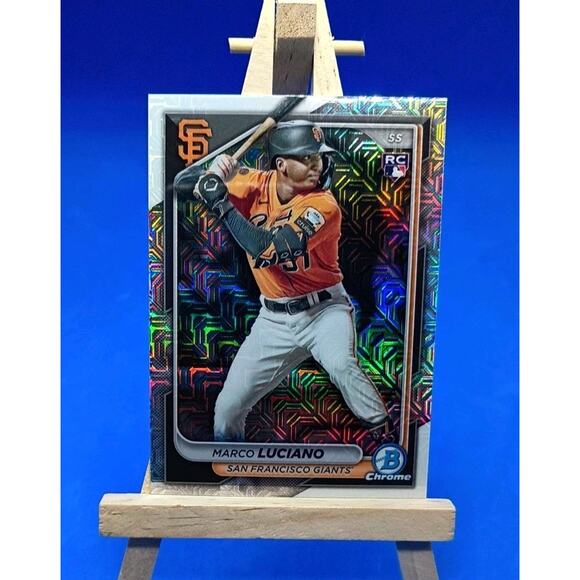 2024 Bowman Chrome - Marco Luciano #43 Mojo Refractor (RC) - Picture 2 of 7